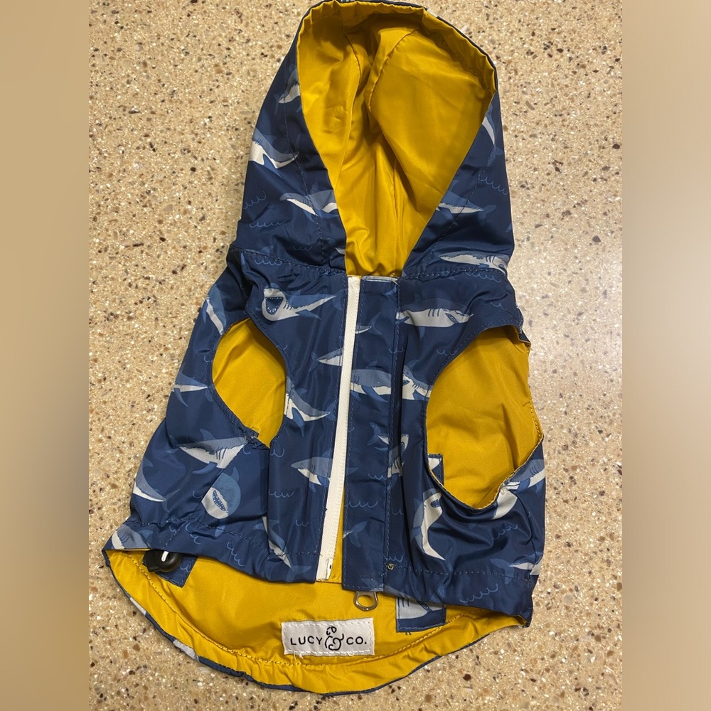 Lucy & Co The Shark Attack Reversible Raincoat small